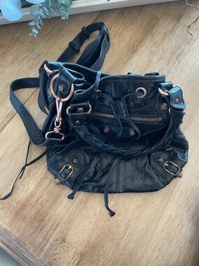 Designer like Motorcycle Crossbody/Bucket Bag